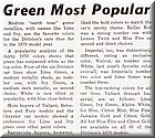 Image: Green Most Popular - 1970